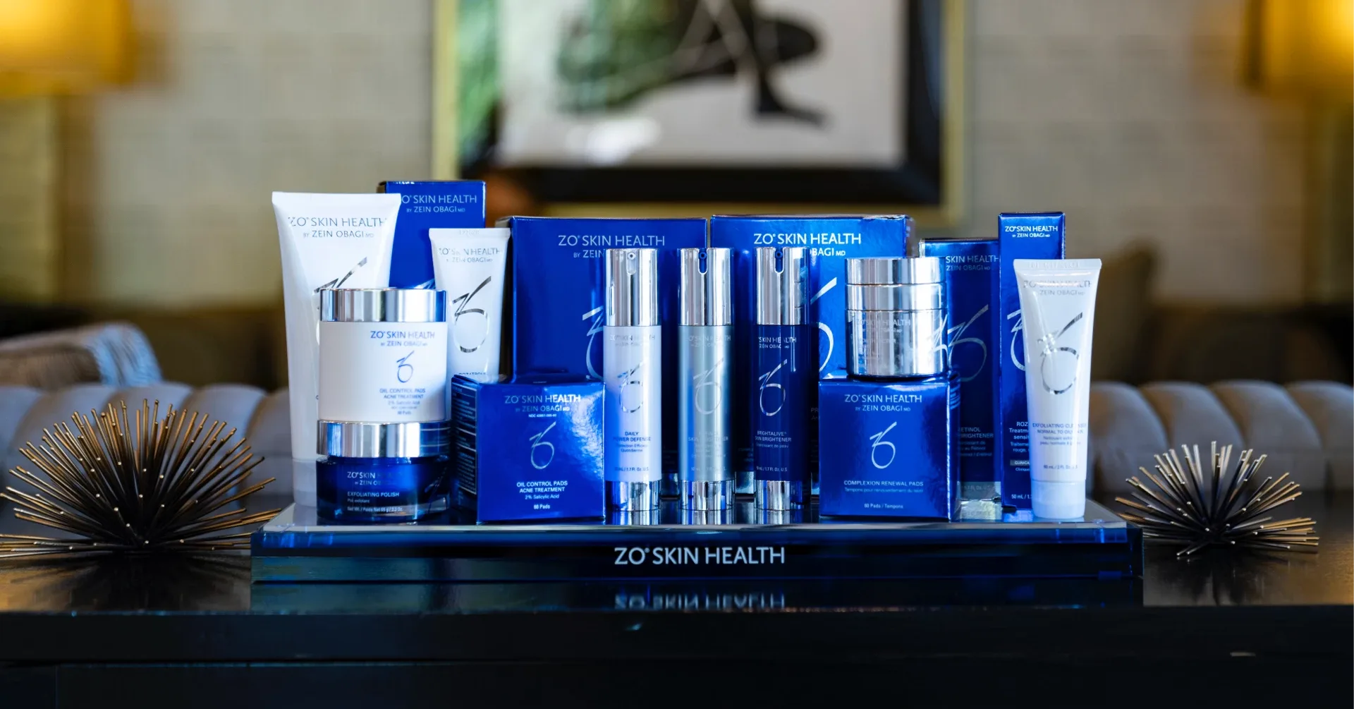 ZO Skin Health product display at MC Aesthetics in McMinnville, Oregon (Yamhill County)